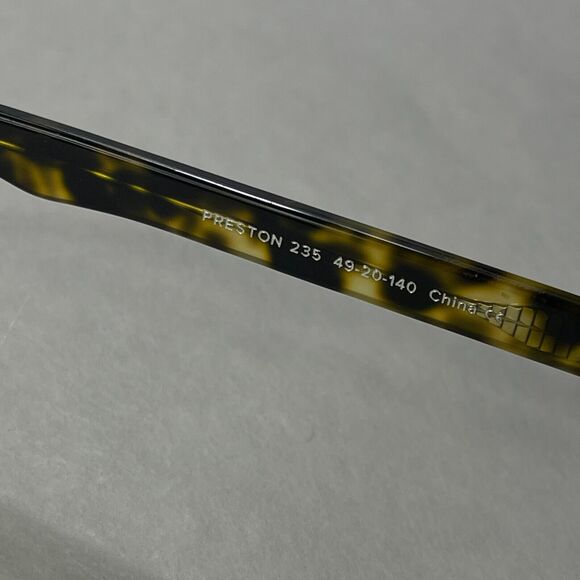 Warby Parker Eyeglasses Preston 205 Frame Only 49 20 140 Yellow Tortoise Cat Eye - Picture 2 of 8